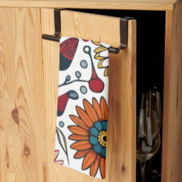 Dazzling Daisy Delight: A Blommigt Mode Favorite Kökshandduk