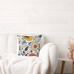 Dazzling Daisy Delight: A Blommigt Mode Favorite Kudde