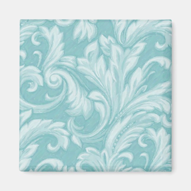 Dazzling Damask, Aqua Magnet (Framsidan)