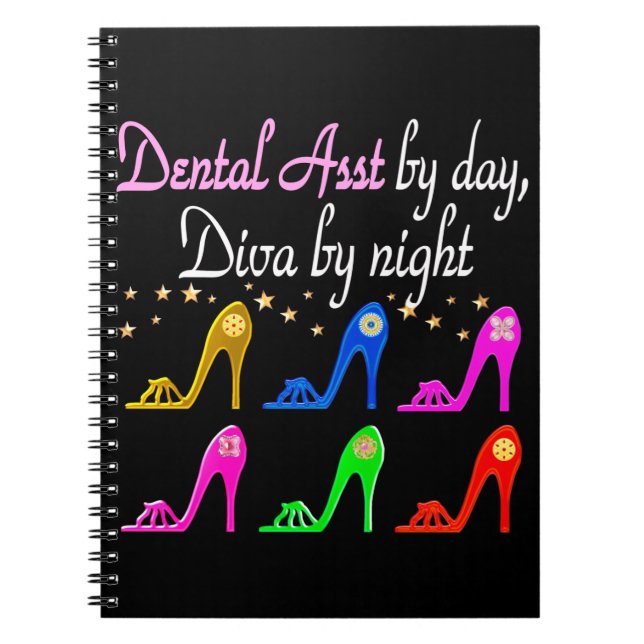 DAZZLING DENTAL ASSISTANT SHOEN QUEEN ANTECKNINGSBOK (Framsidan)