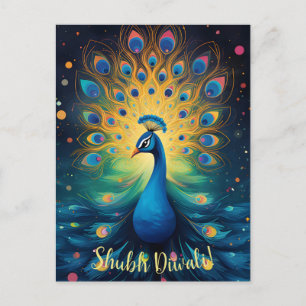 Dazzling Diwali Delight: Glatta 🦚 Helg Vykort