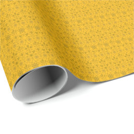 Dazzling Guld och Guld Filigree Mönster Wrapping  Presentpapper