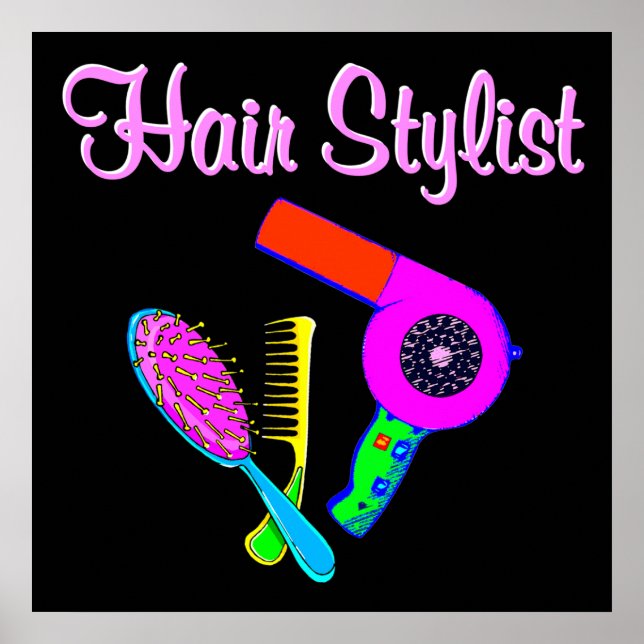 DAZZLING HAIR STYLIST TEES AND GIFTS POSTER (Framsidan)