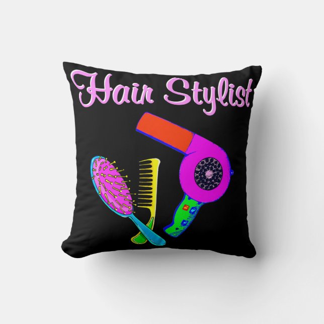 DAZZLING HAIR STYLIST TETS OCH GIFTS KUDDE (Framsida)