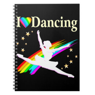 DAZZLING I KÄRLEK DANCING BALLERINA DESIGN ANTECKNINGSBOK