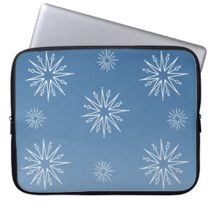 Dazzling jul Stars Electronics Sleeve, Blue Laptop Sleeve