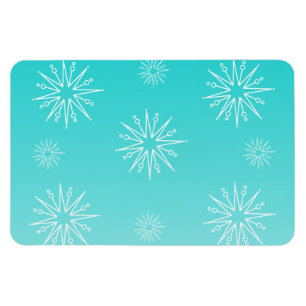 Dazzling jul Stars Flexi Magnet, Aqua Magnet
