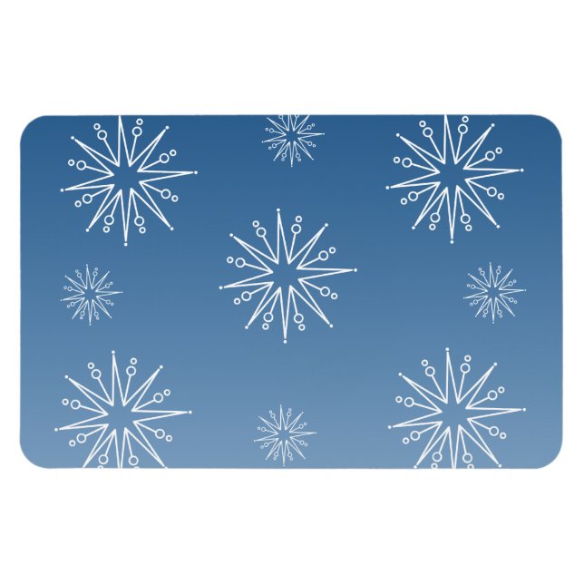 Dazzling jul Stars Flexi Magnet, blå Magnet (Horisontell)