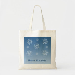 Dazzling jul Stars Tote Bag, blå Tygkasse
