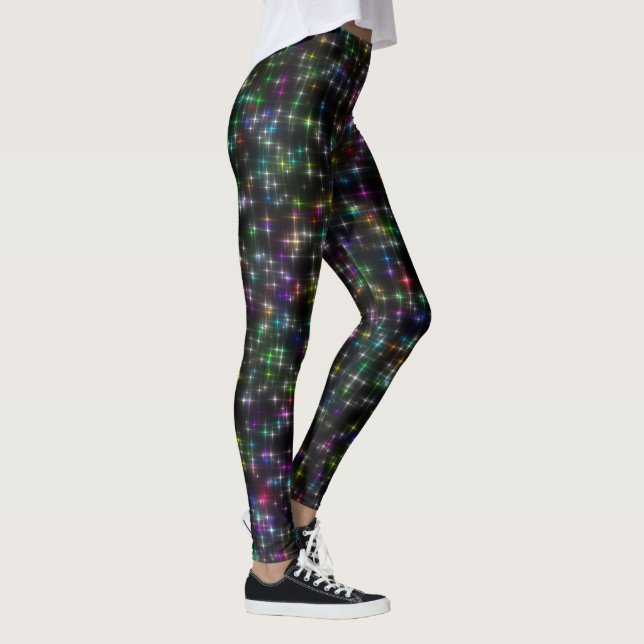 Dazzling Multifärgad Stars Leggings (Höger)