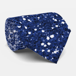 Dazzling Navy Blue Glitter Ombre Neck Tie för mana Slips
