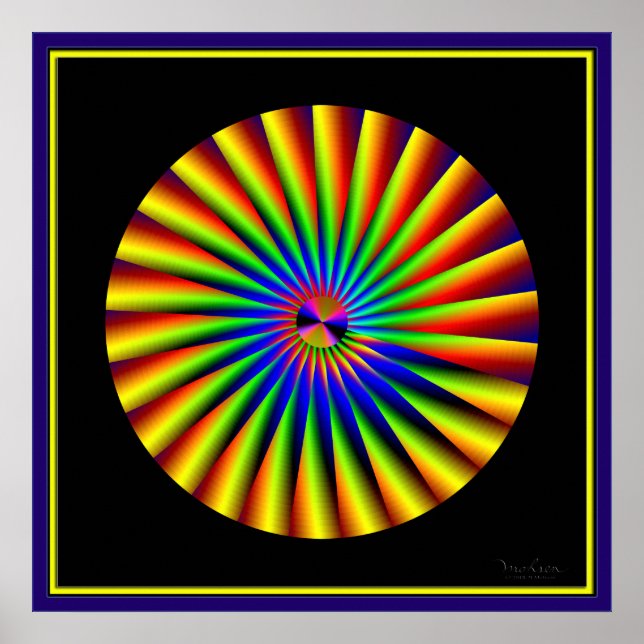 Dazzling Propeller Optical Illusion Poster (Framsidan)