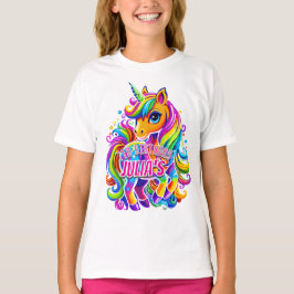 Dazzling Rainbow Unicorn Delight, födelsedagsprese T Shirt