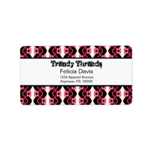 Dazzling Retro-Adressetiketter Adressetikett