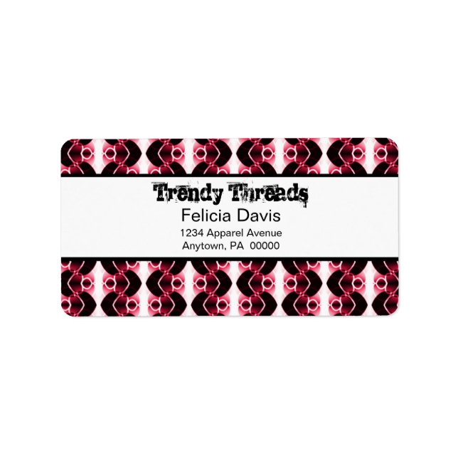 Dazzling Retro-Adressetiketter Adressetikett (Framsidan)