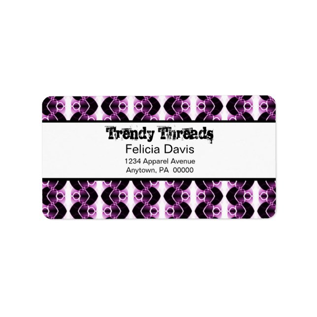 Dazzling Retro-Adressetiketter Adressetikett (Framsidan)