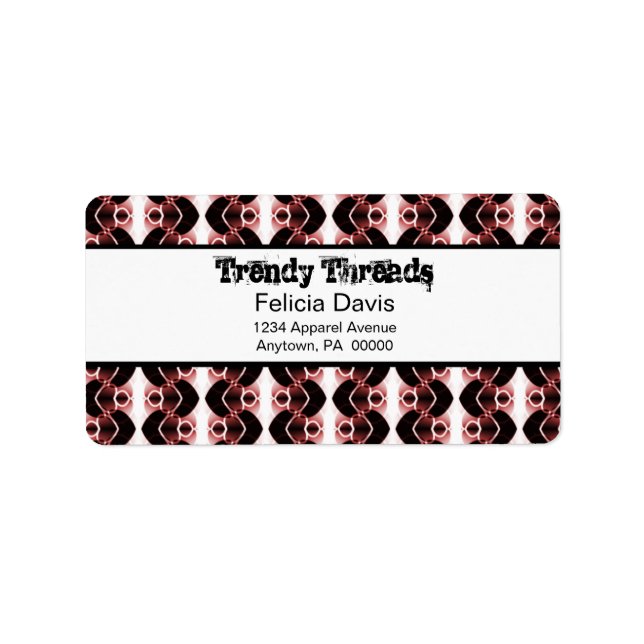 Dazzling Retro-Adressetiketter Adressetikett (Framsidan)