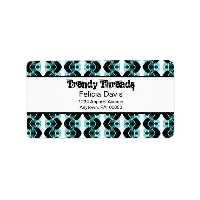 Dazzling Retro-Adressetiketter Adressetikett (Framsidan)