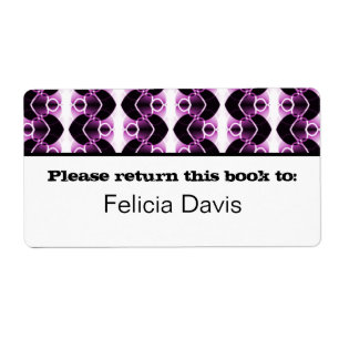 Dazzling Retro Bookplate-etiketter Fraktsedel