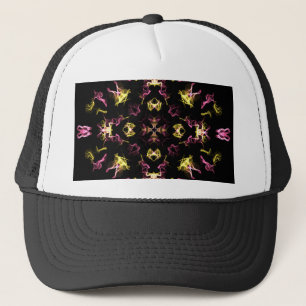 Dazzling Rosa och Gult Mandala Keps