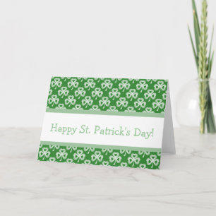 Dazzling Shamrocks St. Patrick's Day Greeting Card Kort