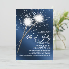 Dazzling Sparklers 4:e juli-partiets inbjudningar