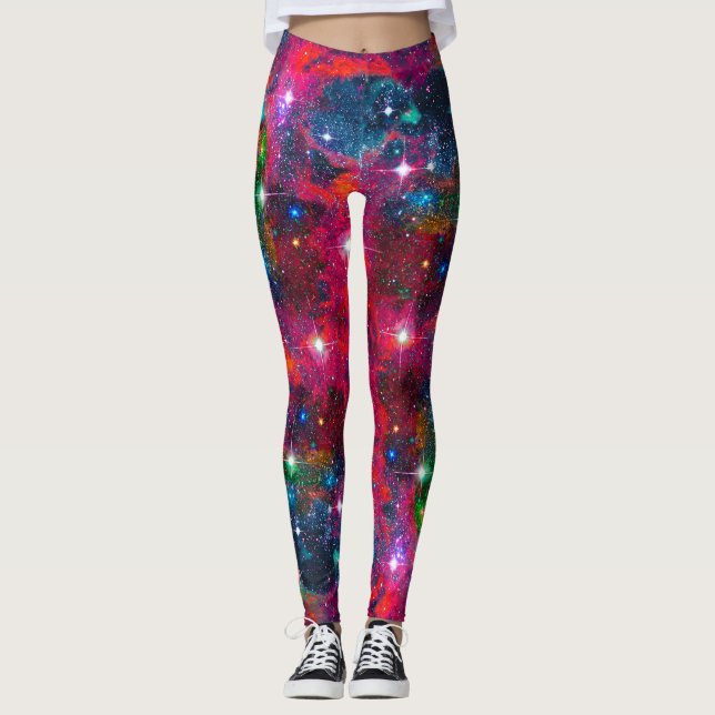 Dazzling Star Fält, alla över trycksaker Leggings (Framsida)