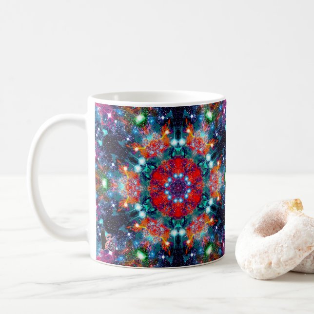 Dazzling Stellar Kaleid Kaffemugg (Med munk)