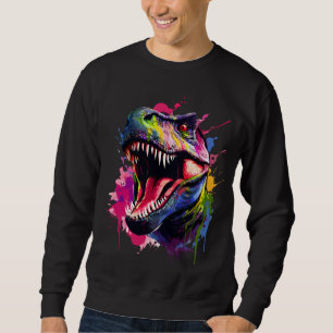 Dazzling T-Rex Lång Ärmad Tröja