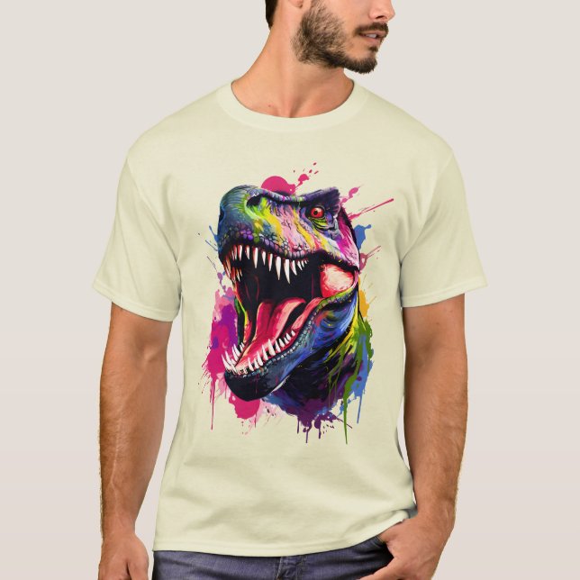 Dazzling T-Rex T Shirt (Framsida)