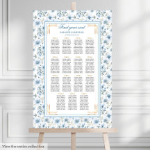 Dazzling Watercolor Dusty Blue Guld Sittdiagram