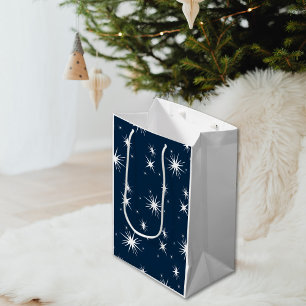 Dazzling White Blue jul Starry Himlar