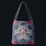 Dazzling Zen Lotus Axelväska<br><div class="desc">In a stellar kaleidoscope the spirit of the Zen Lotus centers its energy. Center your energy and become as one with this cosmic tote of the new age. Pack your bag with your mat and block and blanket and head for the ashram to do your practice. Perfect for all your...</div>