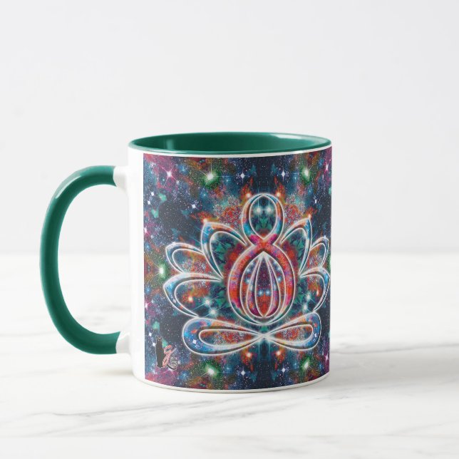 Dazzling Zen Lotus Mugg (Vänster)