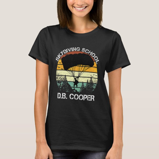 Db Cooper Fallskärmsdykarklubba För Män T Shirt (Framsida)