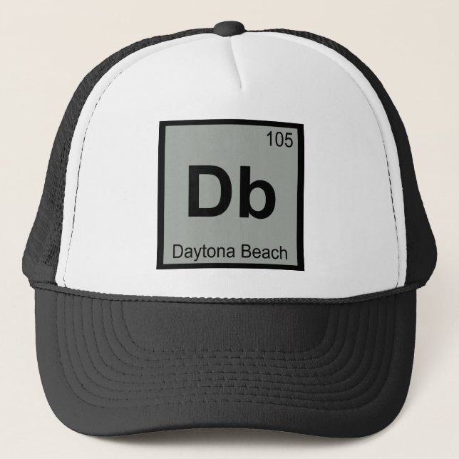 Db - Daytona Beach Florida City Chemistry Symbol Keps (Framsida)