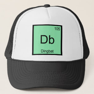 Db - Dingbat Chemistry Inslag Symbol Funny Tee Truckerkeps
