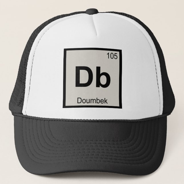 Db - Doumbek Musikkemi Periodiska Systemets Symbol Truckerkeps (Framsida)