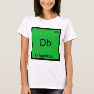Db - Dragonborn Rolig Kemiskt Element Symbol T-Shi Tröja