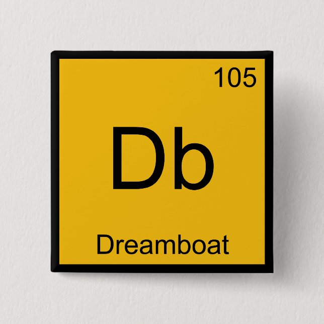 Db - Dreamboat Chemistry Inslag Symbol Funny Tee Knapp (Framsida)