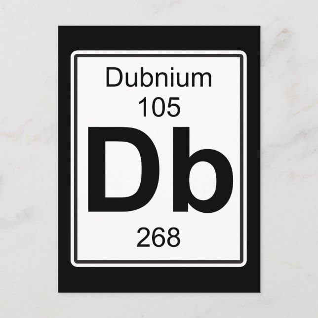 Db - Dubnium Vykort (Framsida)