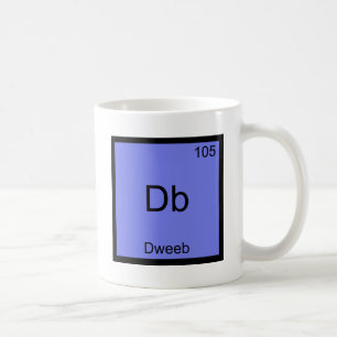 Db - För kemiinslag för Dweeb rolig utslagsplats Kaffemugg