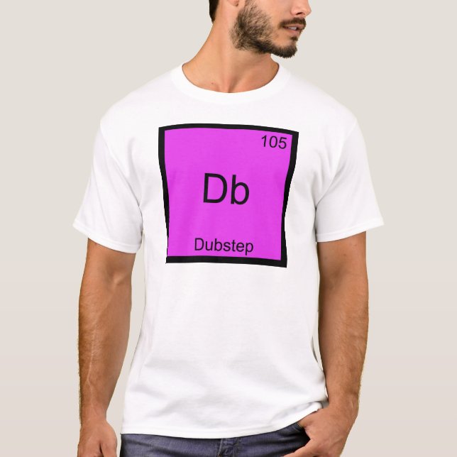 Db - Musik för symbol för Dubstep kemiinslag rolig Tee Shirt (Framsida)