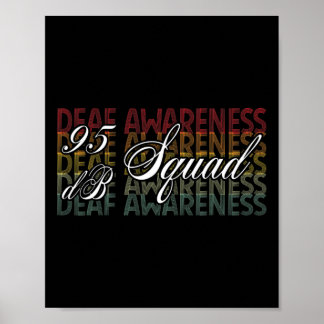 Db Squad Hand - teckenspråk Hearing Loss Awareness Poster
