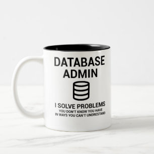 DBA-databasadministratör Två-Tonad Mugg