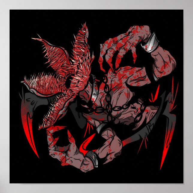 DBD Dead av Daylight Demogorgon Poster (Framsidan)