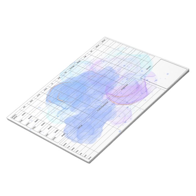 DBT-Anteckningsblock för sjukförsäkringskort för p Anteckningsblock (Vinklad)