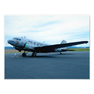 DC-3-stridsflygplan Fototryck