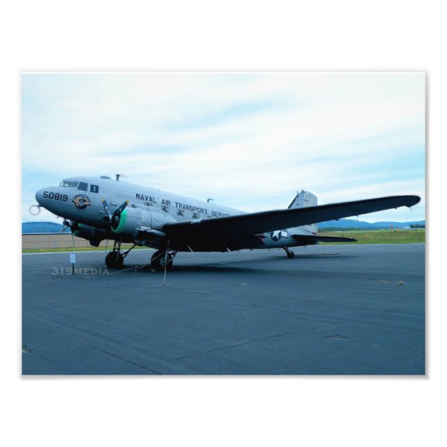 DC-3-stridsflygplan Fototryck (Framsidan)