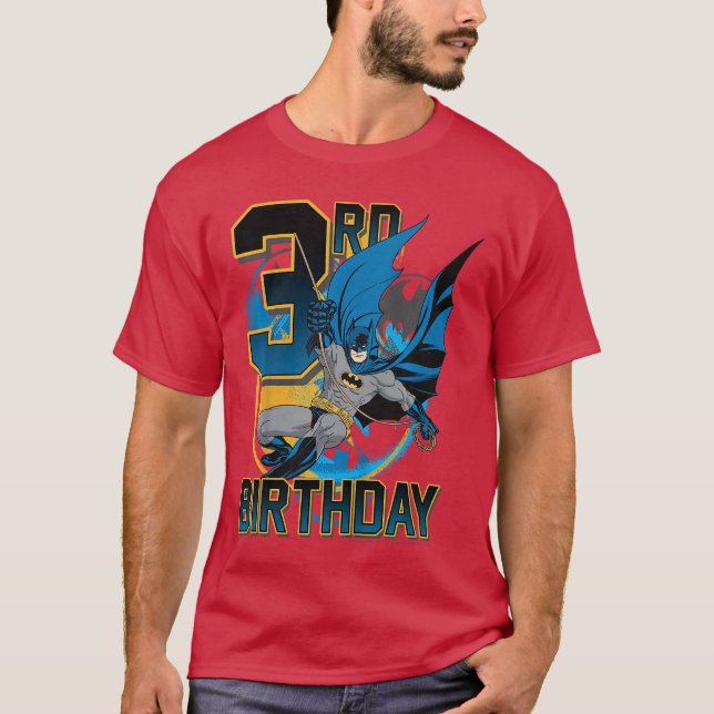 DC Comics Batman 3-års Action Shot rolig T Shirt (Framsida)
